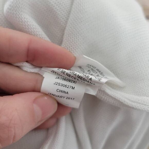 NWT Joseph A. Women's White Floral Embroidered Open Front Cardigan Size XL - Picture 10 of 10